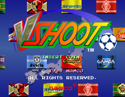 J-League Soccer V-Shoot (Japan) Title Screen